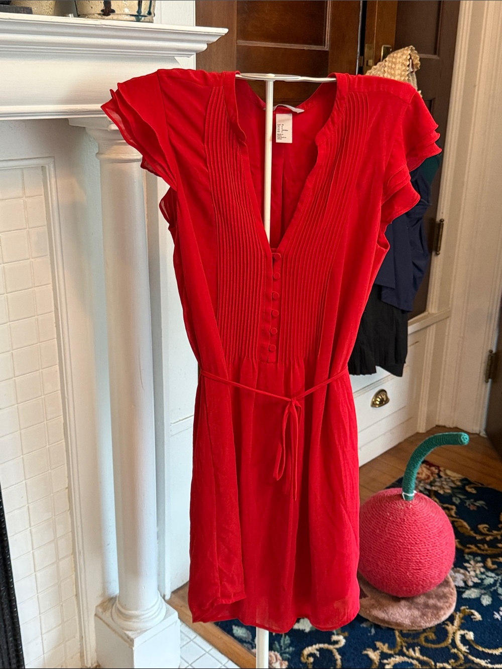 H&M Red Chiffon mini dress- worn about 3 times